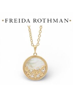 NEW Freida Rothman “FLEUR BLOOM” Mother of Pearl | MOP pendant necklace